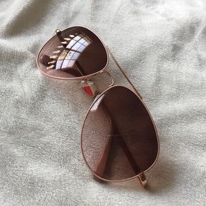 The Loft Brown Aviator Style Sunglasses